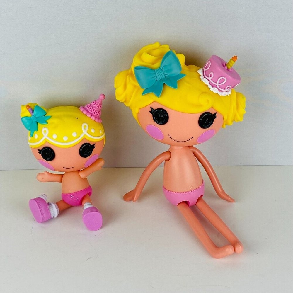 Lalaloopsy 2 Doll Lot Little Wishes Slice of Cake & Candy Slice O Cake Dolls - Picture 7 of 12